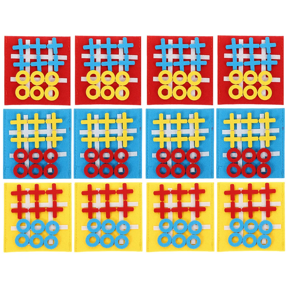 Conjunto de jogos de tabuleiro para crianças, 12 peças, lembrancinhas de festa, jogos educativos interativos para família