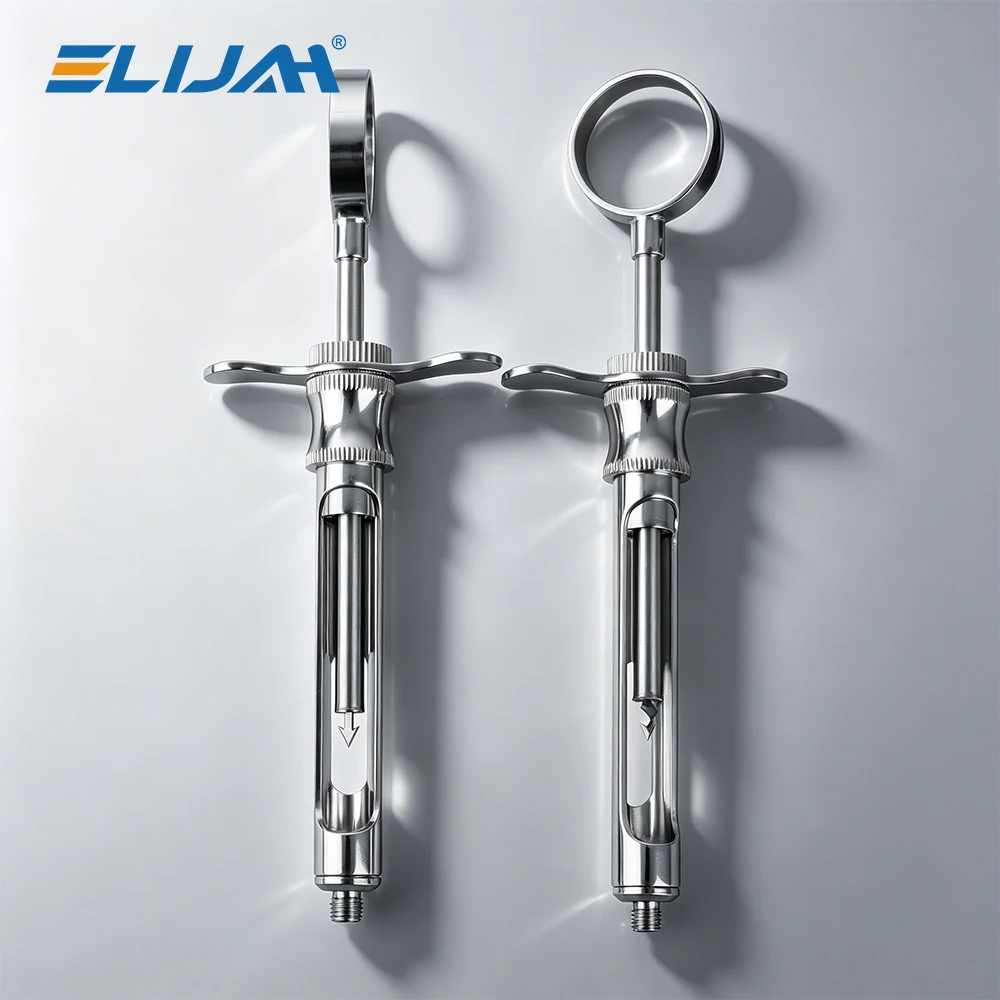 Dental Clinical Aspirating Syringe Stainless Steel Sharp & Hook Medical for Local Anesthesia 134°C Autoclavable Dentistry Tools