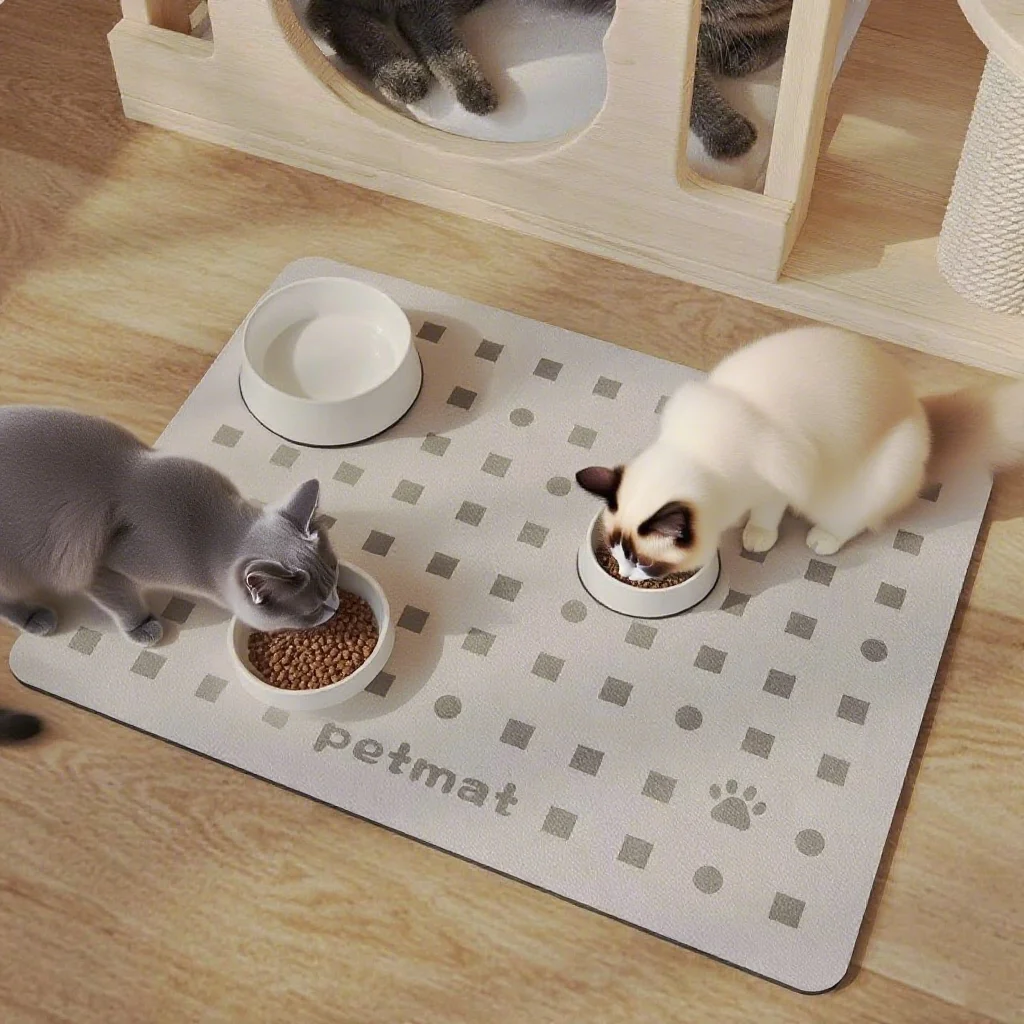 حصيرة تغذية الحيوانات الأليفة من طين دياتوم |   ماصة وغير قابلة للانزلاق |   وسادة وعاء طعام للقطط مضادة للانسكاب |   حصيرة تغذية الحيوانات الأليفة المنزلية