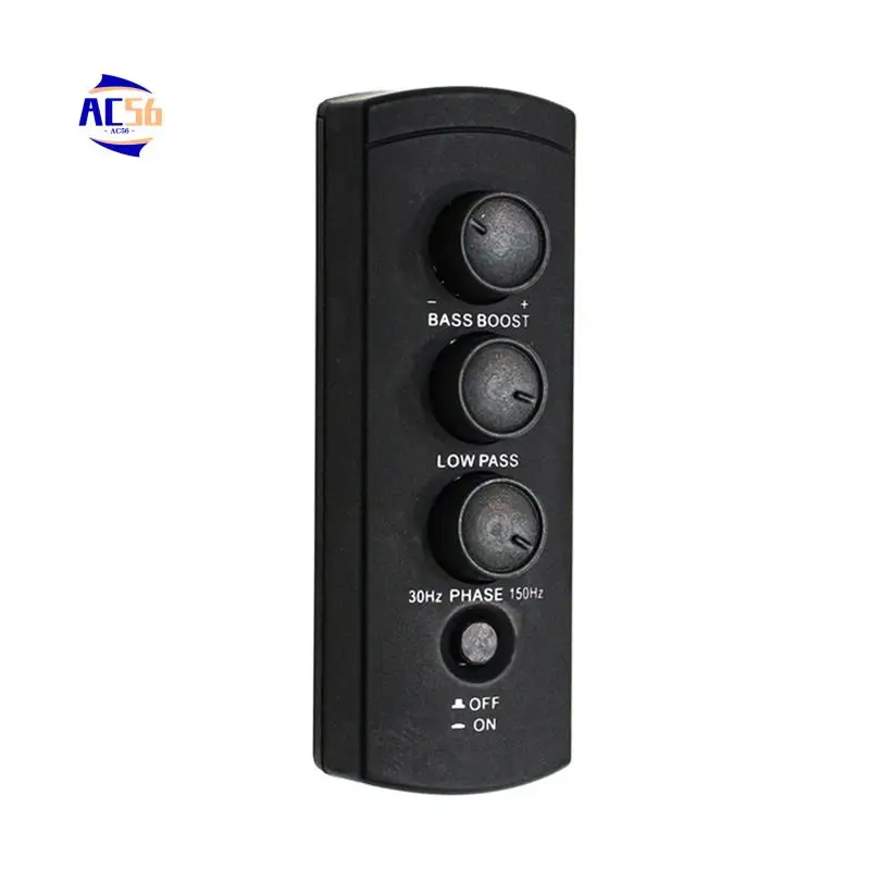 

AC56-Car Spare Tire Bass Amplifier Volume Controller Spare Tire Bass Remote Volume Regulator 6-Core Crystal Interface