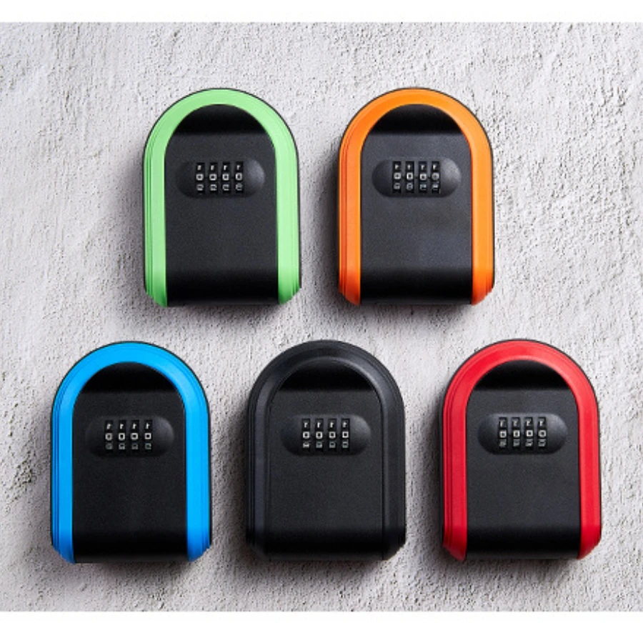 

200pcs Wall Mounted Key Storage 4 Digit Combination Password Security Code Lock Box Plastic Key Safe Box Indoor Outdoor Use