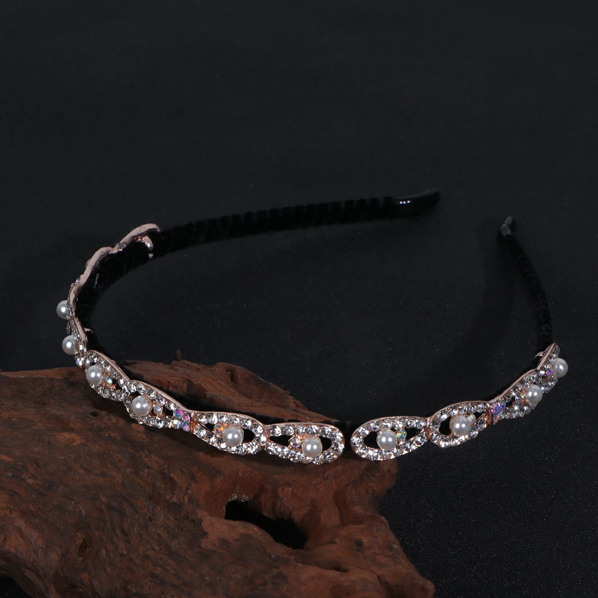 

4pcs Rhinestone Headb Pcs Pearl Hair Hoop Elegant Fashion Pearl Hair Hoop Women Girls Hairstyle Accessory Party Engagement Gift
