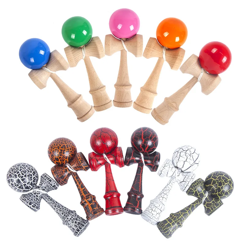 ความนิยม Professional ญี่ปุ่น Kendama ของเล่น Trick Ball การแข่งขันกีฬาทักษะหยกดาบ Ball การออกกําลังกาย Hand-eye BALANCE ของเล่น