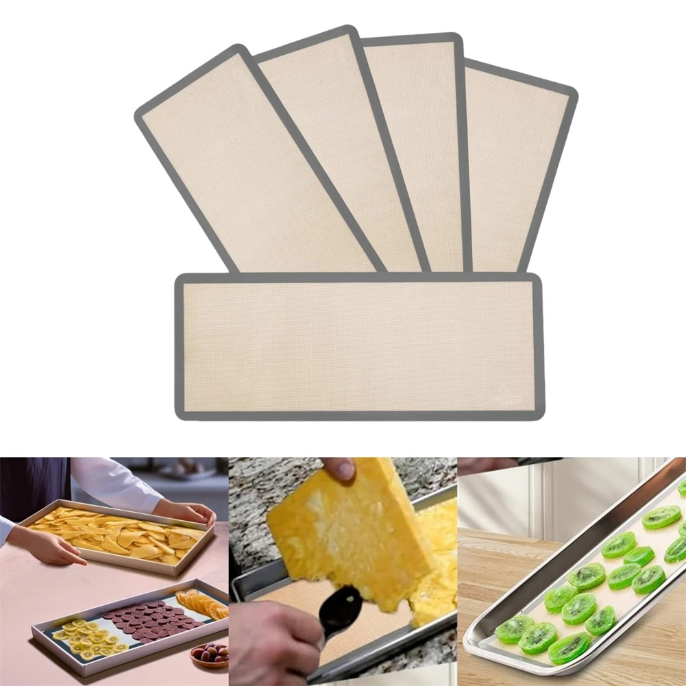 Tapetes de silicona para hornear, revestimientos de secado antiadherentes para cosecha derecha, herramienta para hornear, utensilios de cocina, 5 uds.