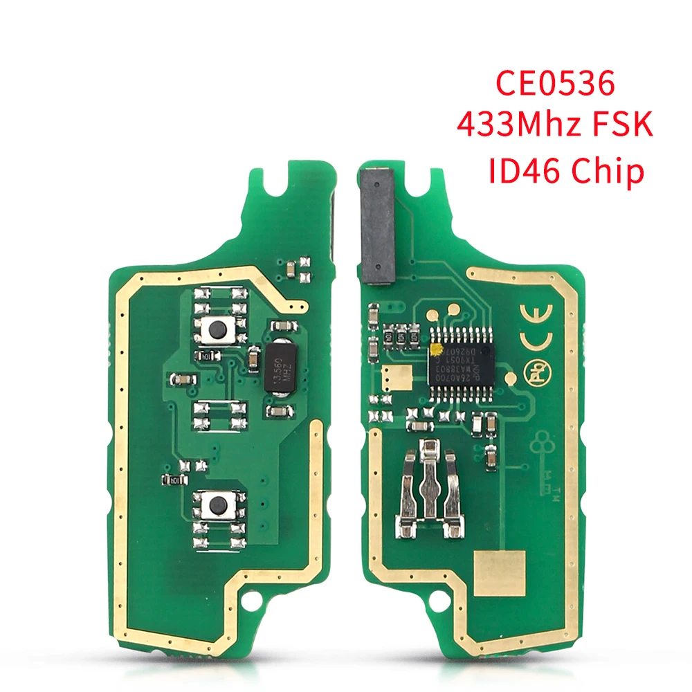 KEYYOU Remote Car Key Circuit Board 2/3 Button ASK FSK Fob For Peugeot 407 407 307 308 607 For Citroen C2 C3 C4 C5 CE0536 CE0523