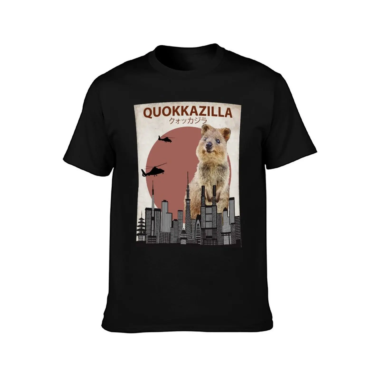 Quokkazilla Quokka Giant Monster Parody T-Shirt anime shirt street wear custom shirt man t shirt Men's clothing