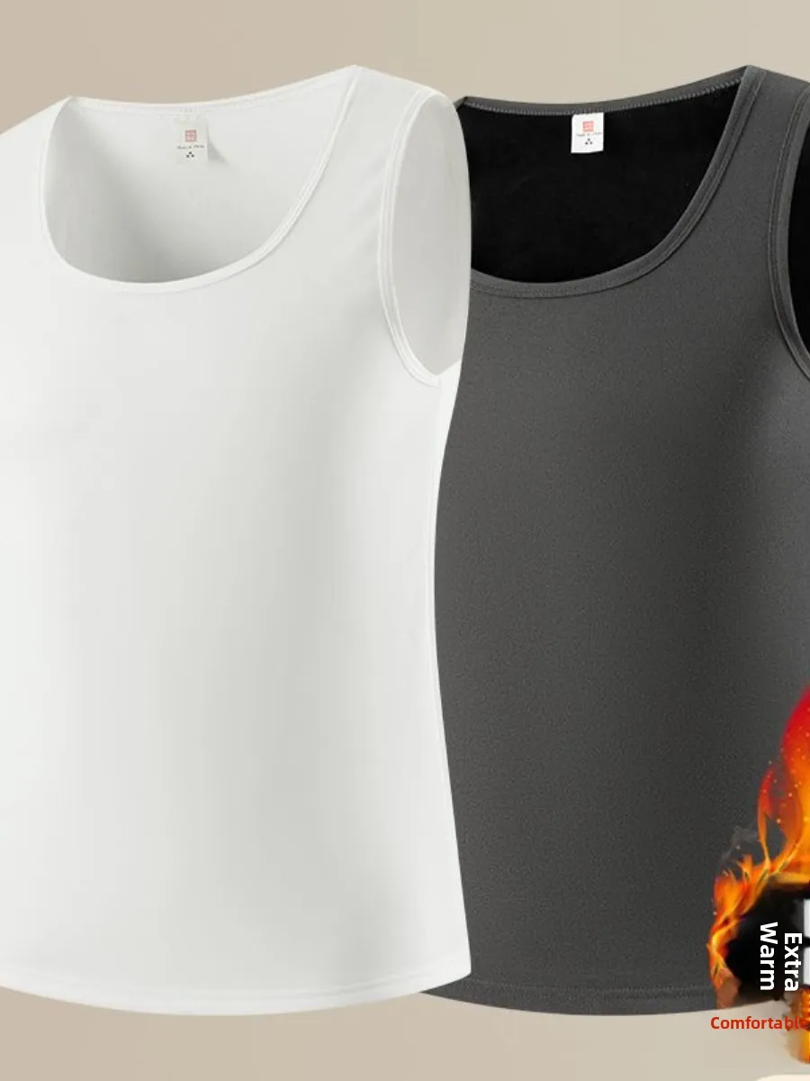 

Высокоэластичный серебристый жилет с меховой подкладкой для теплой зимы, термобелье, модный пуловер с круглым вырезом