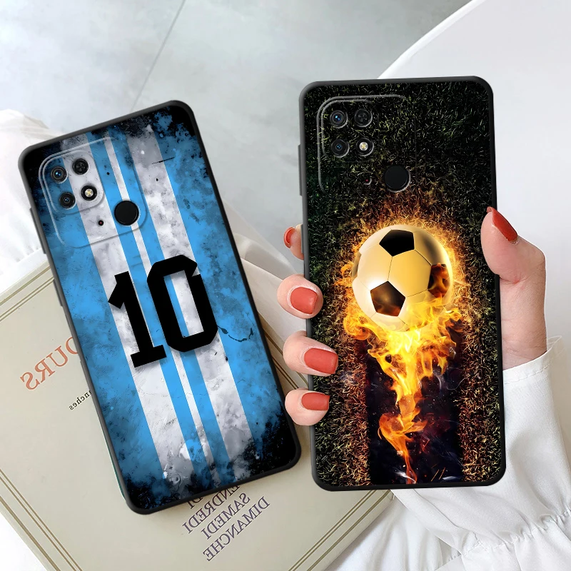 Крутой чехол с футбольным номером для Xiaomi Mi 15 10T 13Lite 12 Lite 11T Pro 14 Pro 11 Lite 12T 12x Soft Cover