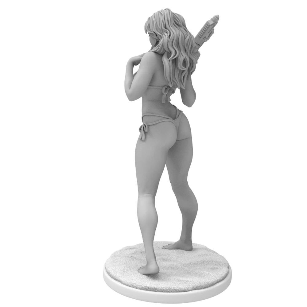 1/24/18/16  Attractive young girl resin model kit GK miniature 3D printed gray model doll DIY doll model Uncolored