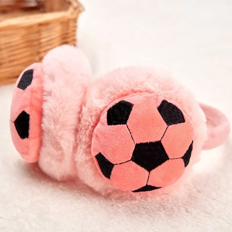 Kinder süße Kinder Fußball Ohren schützer Winter Outdoor-Reisen kälte sichere Ohr kappen wärmer verdickte warme Ohren schützer für Baby Mädchen