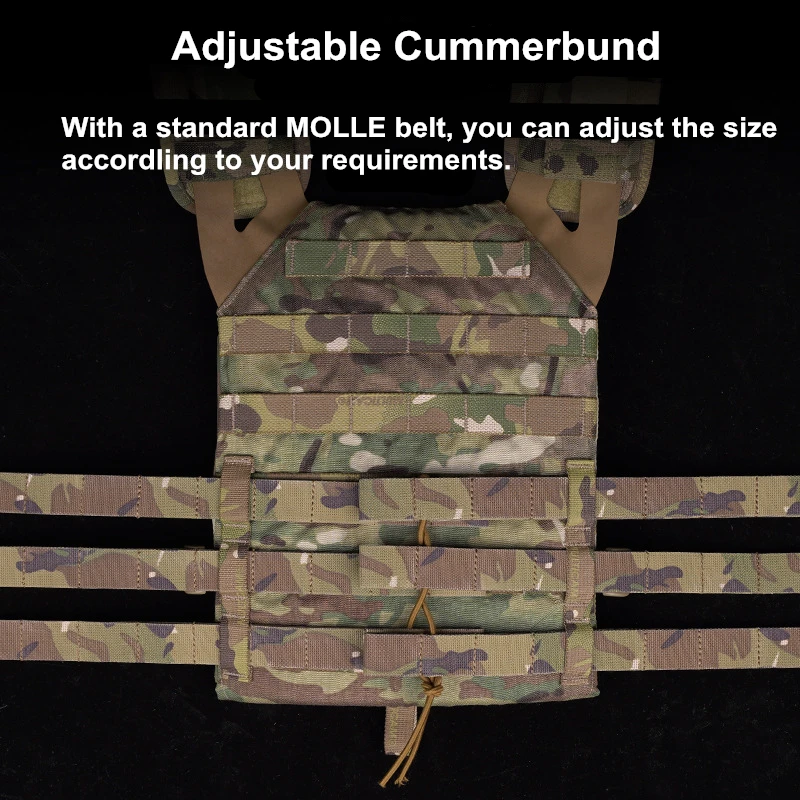 Nylon Vest com Quick Release Buckle Set, Cummerbund, Transportadora de Placa, Airsoft, JPC, CPC, NCP, XPC, 6094, 420, 1000D