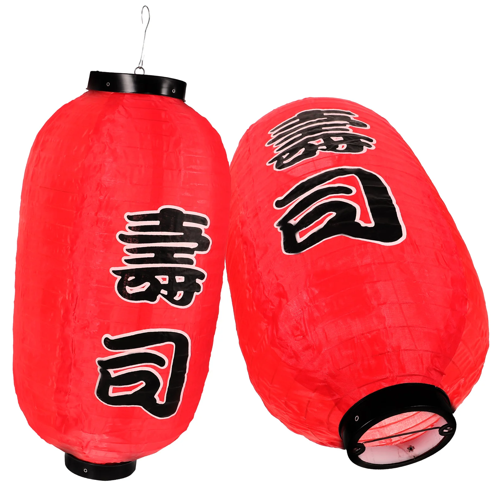 

2 Pcs Folding Lanterns Brushed Traditional Japanese Hanging Paper Winter Melon Japanese-style