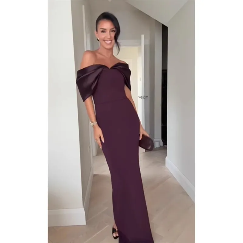 

European and American 2025 summer fashion new one-shoulder slim long-length hip-hugging dress temperament evening dress female
