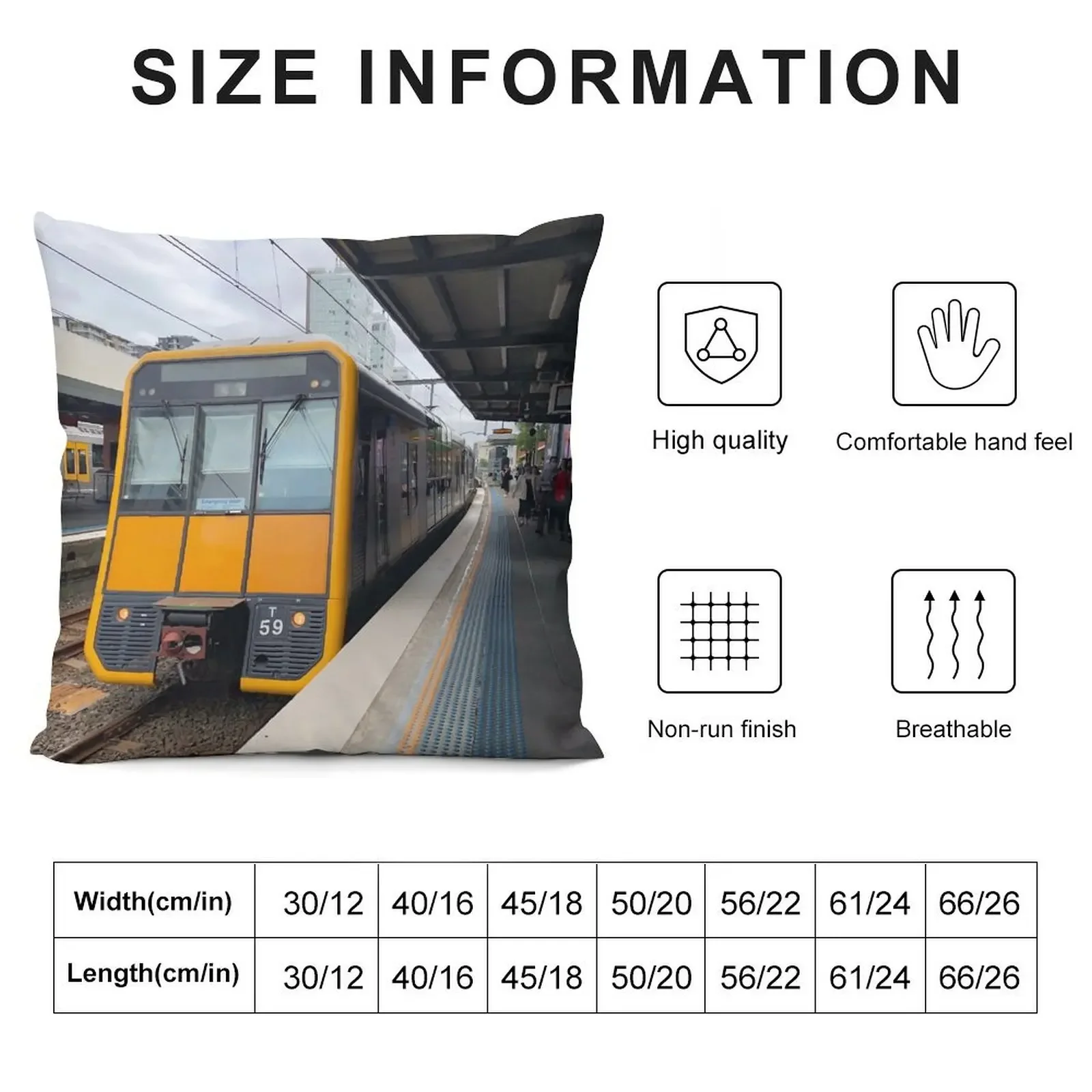 Sydney Trains T Set TANGARA at Burwood Station Throw Pillow pillow cover luxury Cushion Cover Decorative Cushion Cover pillow