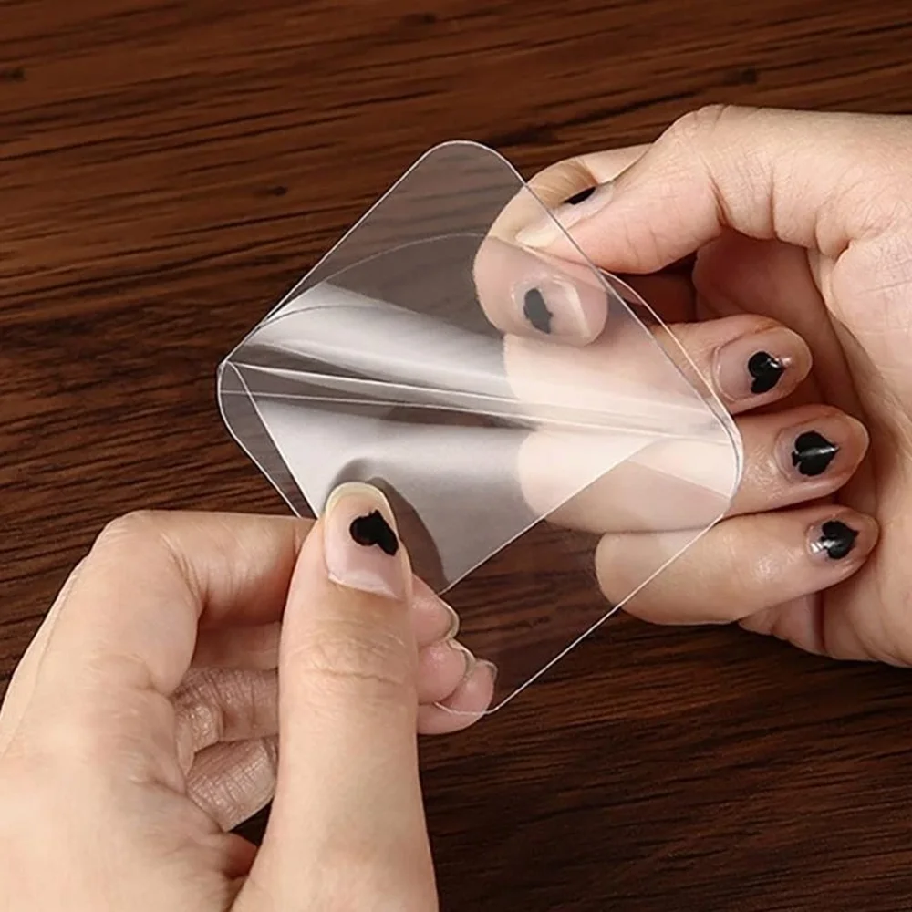 100pcs Super Strong Double-Sided Tape, Transparent No Drilling or Nails Needed, Suitable for Plastic, Glass, Metal, Stone