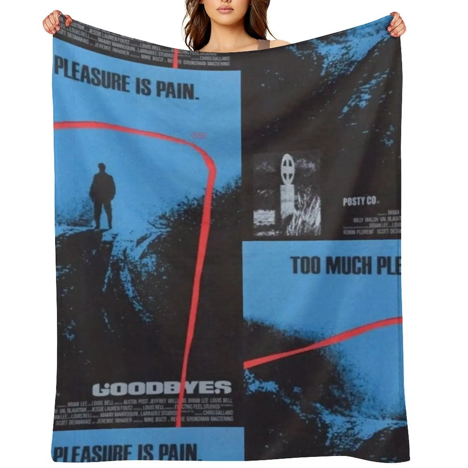 

posty - GOODBYES album cover Throw Blanket Warm christmas gifts Sofa Quilt Designers Blankets