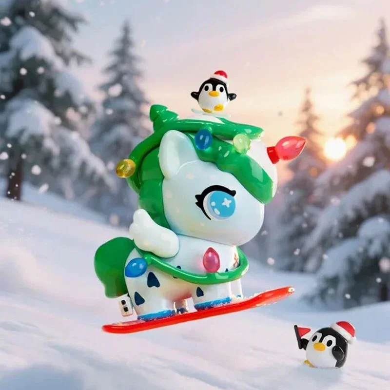 

TNTSPACE TOKIDOKI Chibi Style Unicorno Four Seasons Sometimes Classic Reissue Series Blind Box Guess Bag Mystery Box Toys Cute