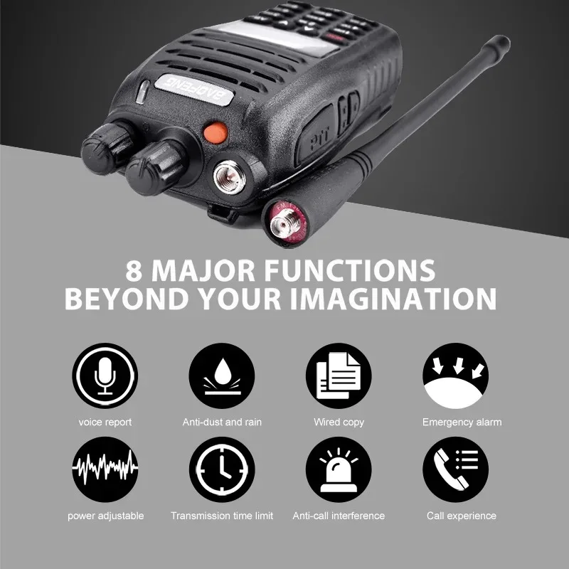 Baofeng UV-B5 Two Way Radio Station VHF UHF 5W 99CH Ham Radio FM Transmitter Handheld Walkie Talkie B5 Transceiver