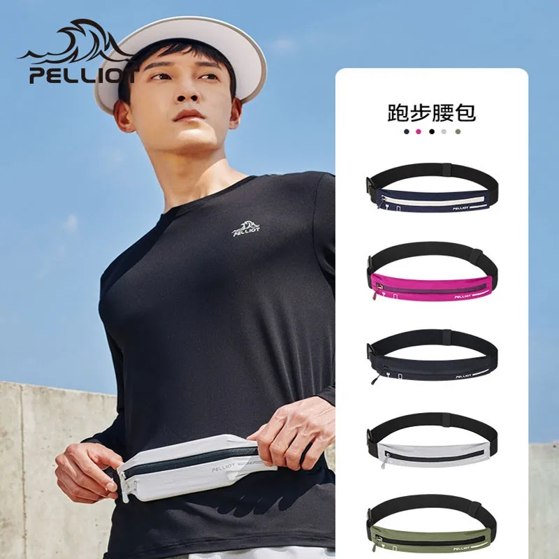 PELLIOT Outdoor Running Mobile Waistpack New Mini Elastic Men's And Women's Fashion Small Invisible Cross Over Sports Bag