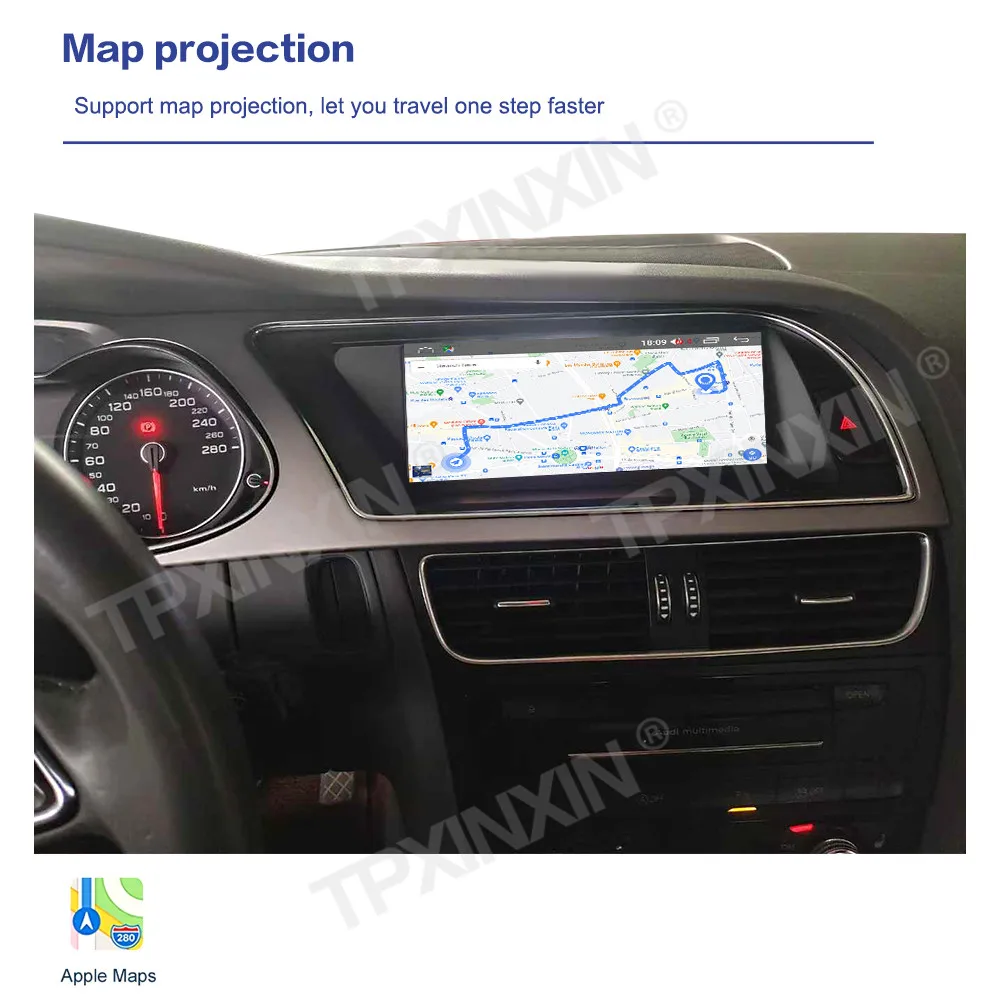

Linux Car Radio Navigation For Audi A4L 2013-2016 Android Auto CarPlay HiCar Stereo Multimedia Player 8.8 Inch Screen Head Unit