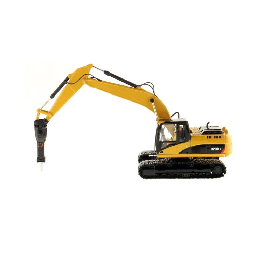

1:50 Scale 320D L Excavator & Hammer Toy Gift Engineering Vehicle Collection Model DieCast Masters DM 85280C