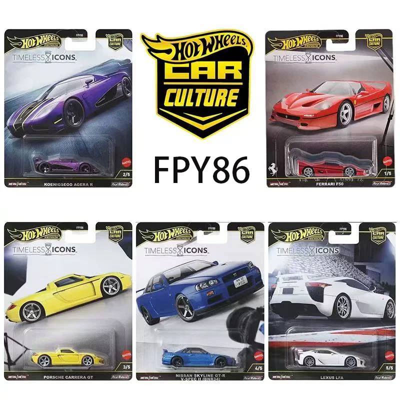 

New Hot Wheels Gold FPY86 Eternal Classic Alloy Car Model F50 Agera R Precious Collection Gift FAST SHIPPING
