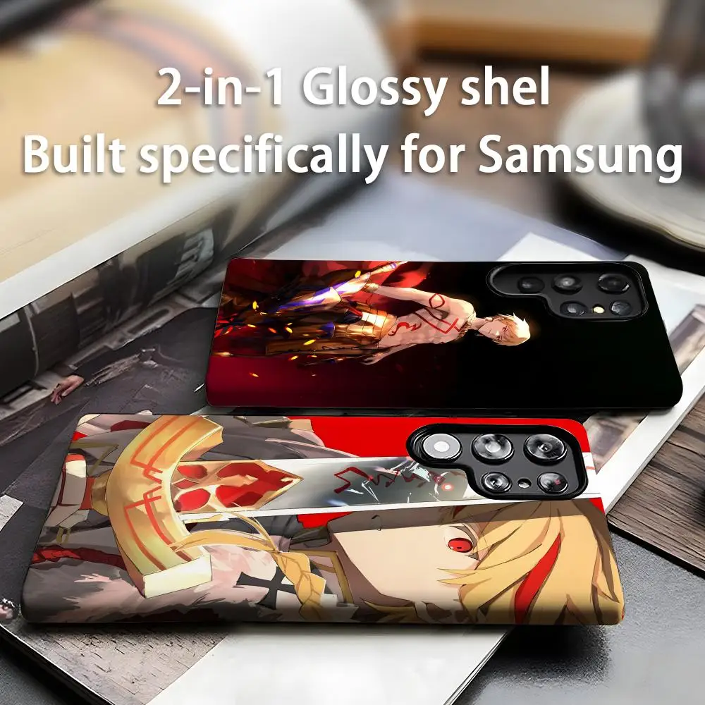 Чехол для телефона Fate Strange Fake 2-в-1 с глянцевым покрытием для Samsung Galaxy S25 S24 S23 S22 S21 Plus Ultra