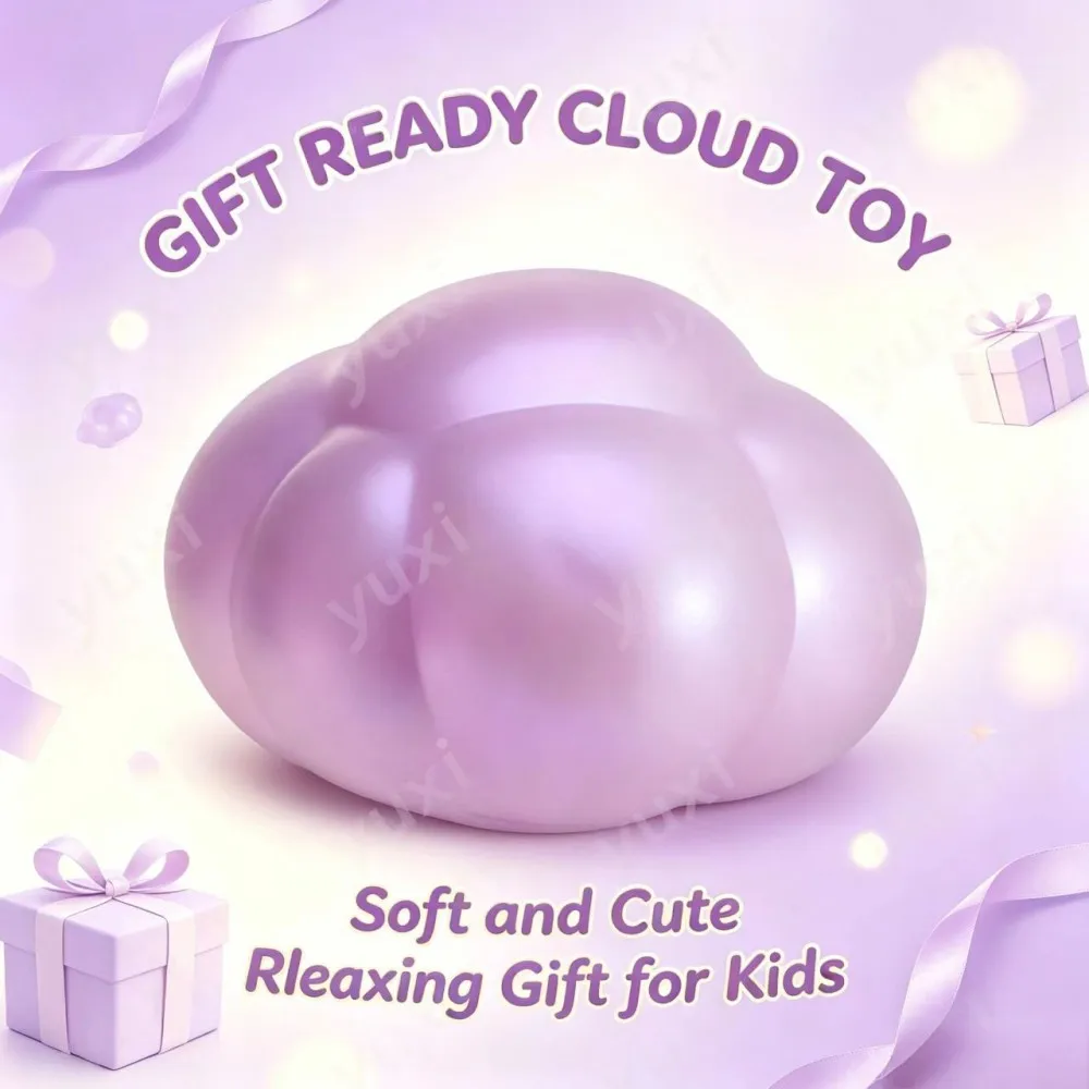  Mini Cloud Squeezing Toy Portable Focus Fraining Toy Slow Lifting And Decompression Toy Suitable For Home School And Office Use