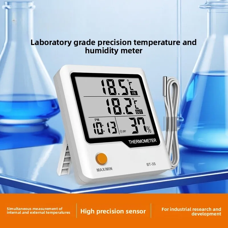 BT-3S Thermohygrometer, Electronic High-precision Laboratory, Special for Pharmacy Refrigerator Thermometers