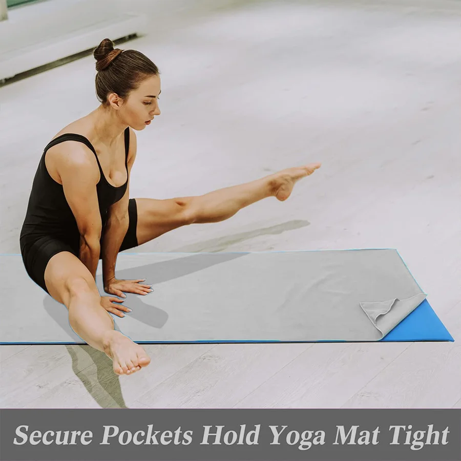 1-pcs Yoga Mat Towel - Microfibre quick-drying towel, non-slip, moisture wicking, suitable for hot yoga, power yoga