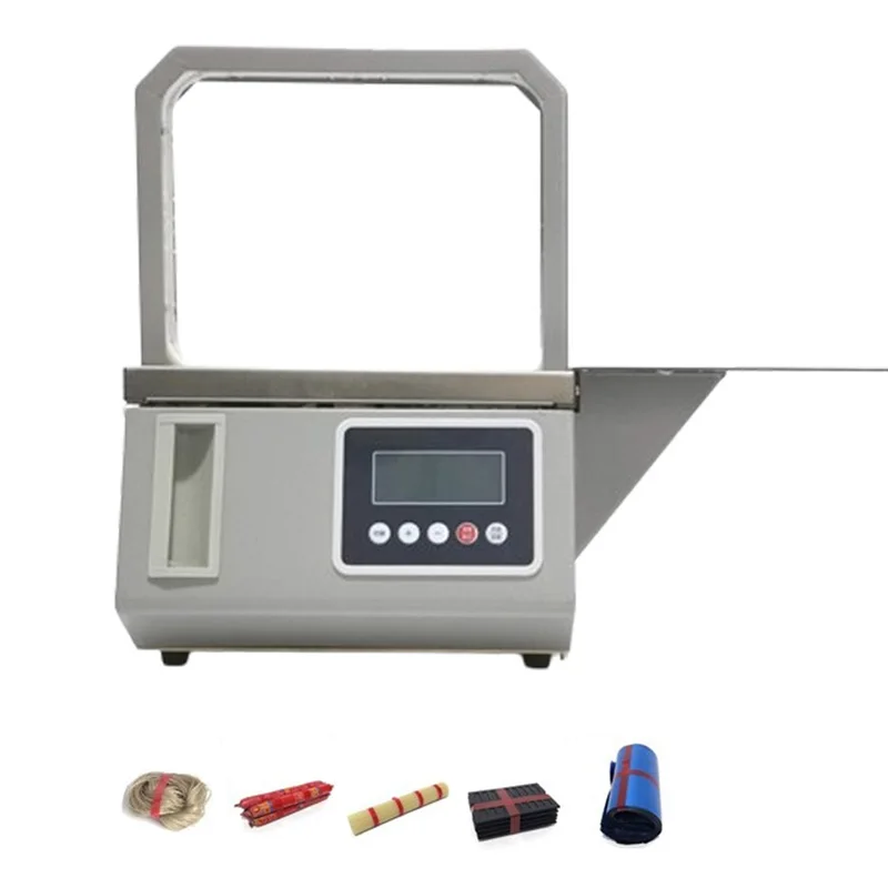 

20*16CM Small Automatic OPP Tape Strapping Machine Supermarket Fresh Vegetable Tying Machine 220V