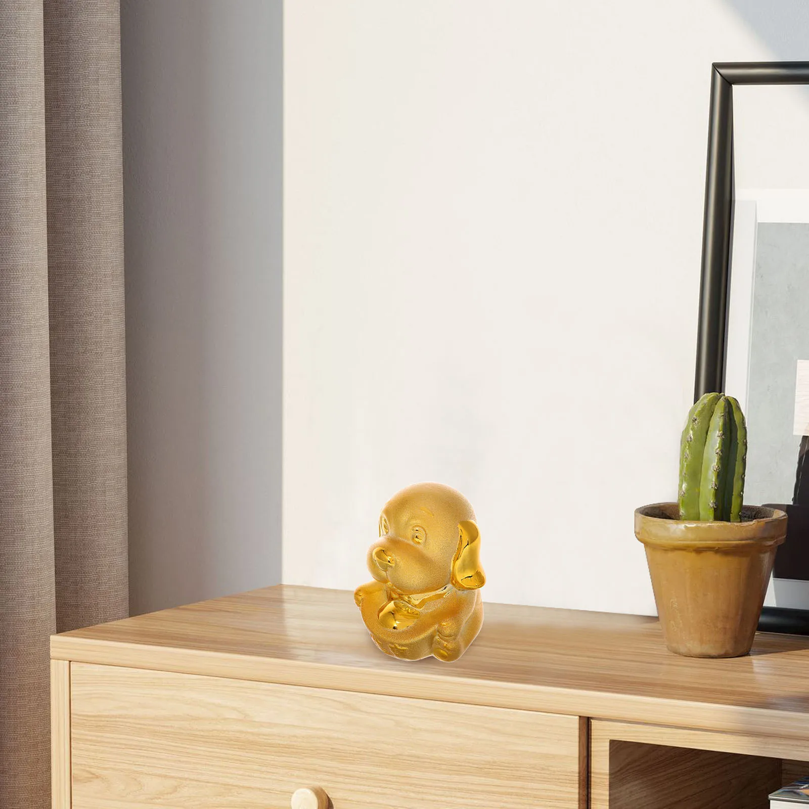 

Lovely Dog Shaped Coin Bank Ceramic Money Pot for Money Saving Decorative Desktop Piggy Bank Animal Shaped Savings Jar