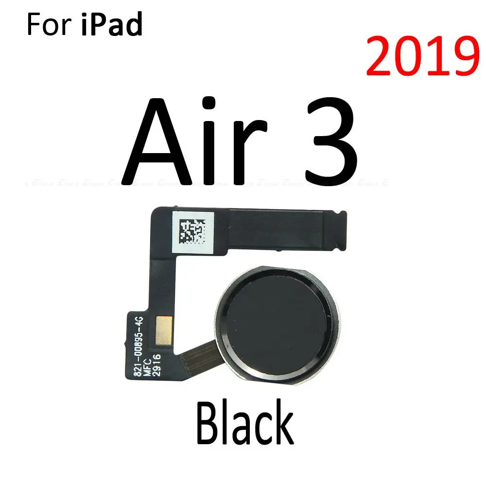 IPad Air 1 2 3 2019用のフレックスケーブル,指紋付き,キー交換部品