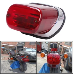 1PC ABS Red Motorcycle Rear Brake Tail Light Stop Lamp Motorbike Accessories For Yamaha Virago XV250 XV400