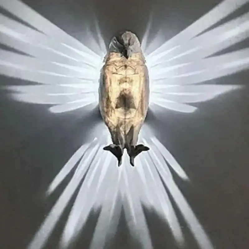 

Owl Shaped Wall Light Owl Eagle Shape Projector Modern Creative Atmosphere Sconce Light 3D Print Home Decor For Bedroom Hallway