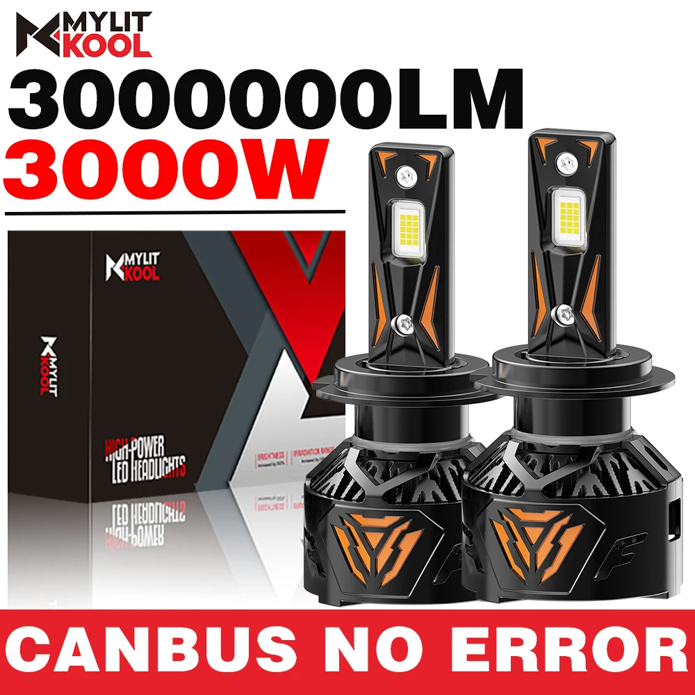 

H7 H4 H11 Автомобильные светодиодные фары 30 светодиодных ламп Супер яркие 3000 Вт 3000000LM Автомобильные фары 9005 HB3 9006 HB4 H1 H3 880 Автоматические фары