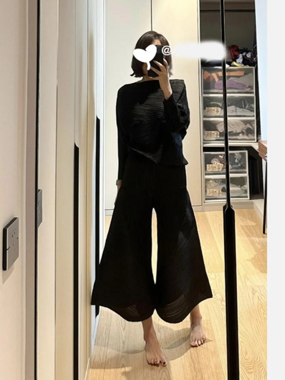 قميص نسائي بأكمام طويلة، تصميم فضفاض غير رسمي مع طيات، ملابس خارجية فاخرة متعددة الاستخدامات غير متماثلة، موديل JK482 من أليا...