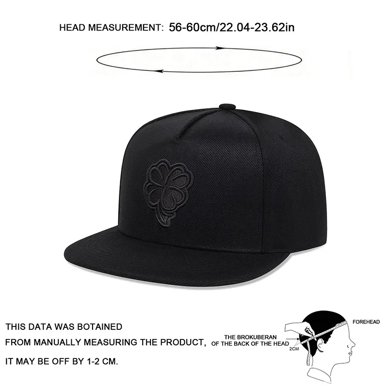 Unisex Clover Embroidery Hip-hop Hats Spring And Autumn Outdoor Adjustable Sports Casual Baseball Caps Sunscreen Hat