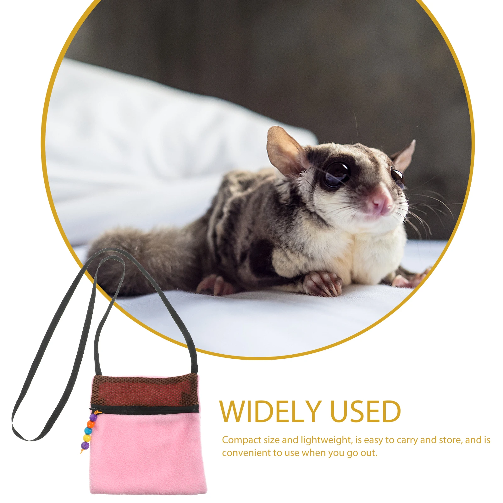 

Small Animal Carrier Portable Hamster Bag Breathable Guinea Pig Travel Pouch Lightweight Bunny Holder Outdoor Pet Transport