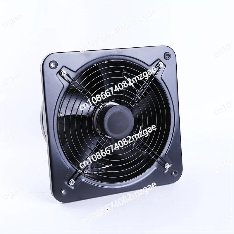 External Rotor Axial Flow Exhaust Fan, Industrial Ventilation Fan for Pipe Smoke Exhaust Kitchen and Workshop Ventilation