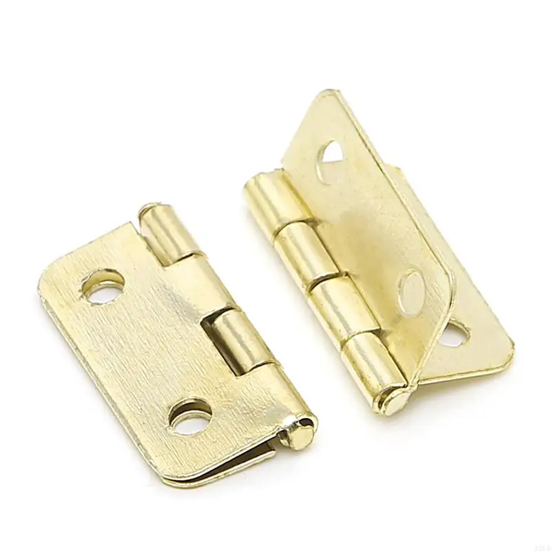 A2UD 10x Pintu Dapur 4 Lubang Laci Engsel Peralatan Perhiasan Perabot 18x16mm