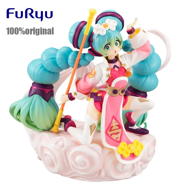 

Original Furyu Hatsune Miku Figure Tenitol Miku Chinese Style 13.5Cm Anime Action Figurine Model Collection Toys for Boys Gift