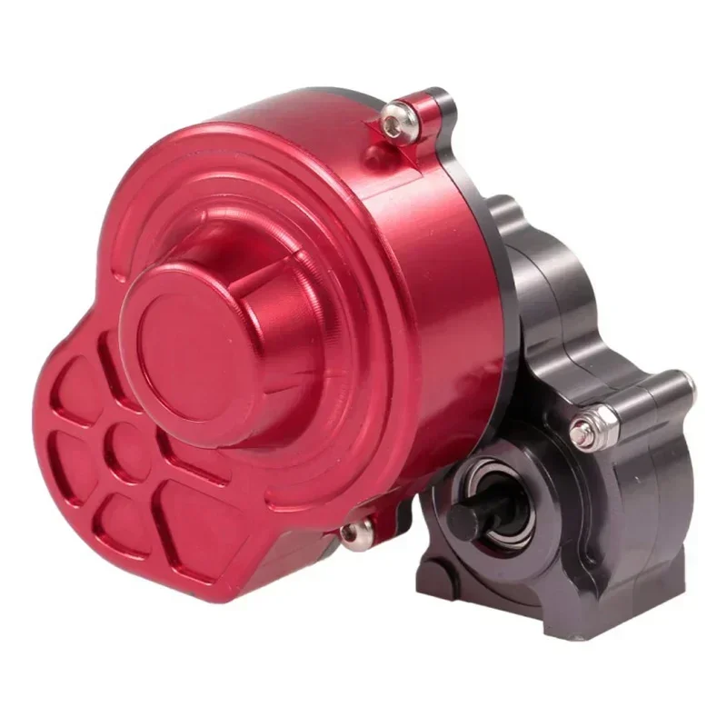 Gearbox Full Metal SCX10 Lengkap, Kotak Transmisi Berisi Gear Untuk Mobil RC Crawler 1/10 Axial SCX10, Suku Cadang Upgrade