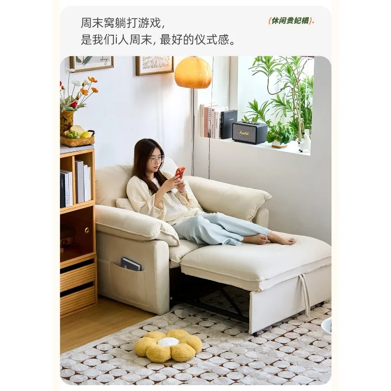Fat cat sofa bed, small apartment folding dual-purpose, sofa bed that can sleep for a long time in the living room