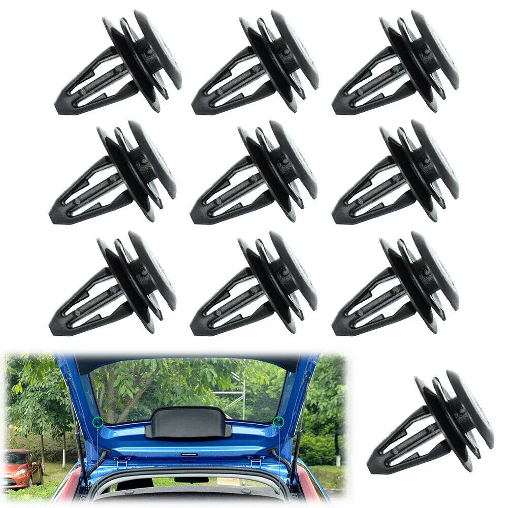 10pcs Car Rear Boot Load Cover Parcel Shelf String Cord Clips Retainer For MG ZS MG3 Used As Trim Panel Clips, Door Trim Clips,