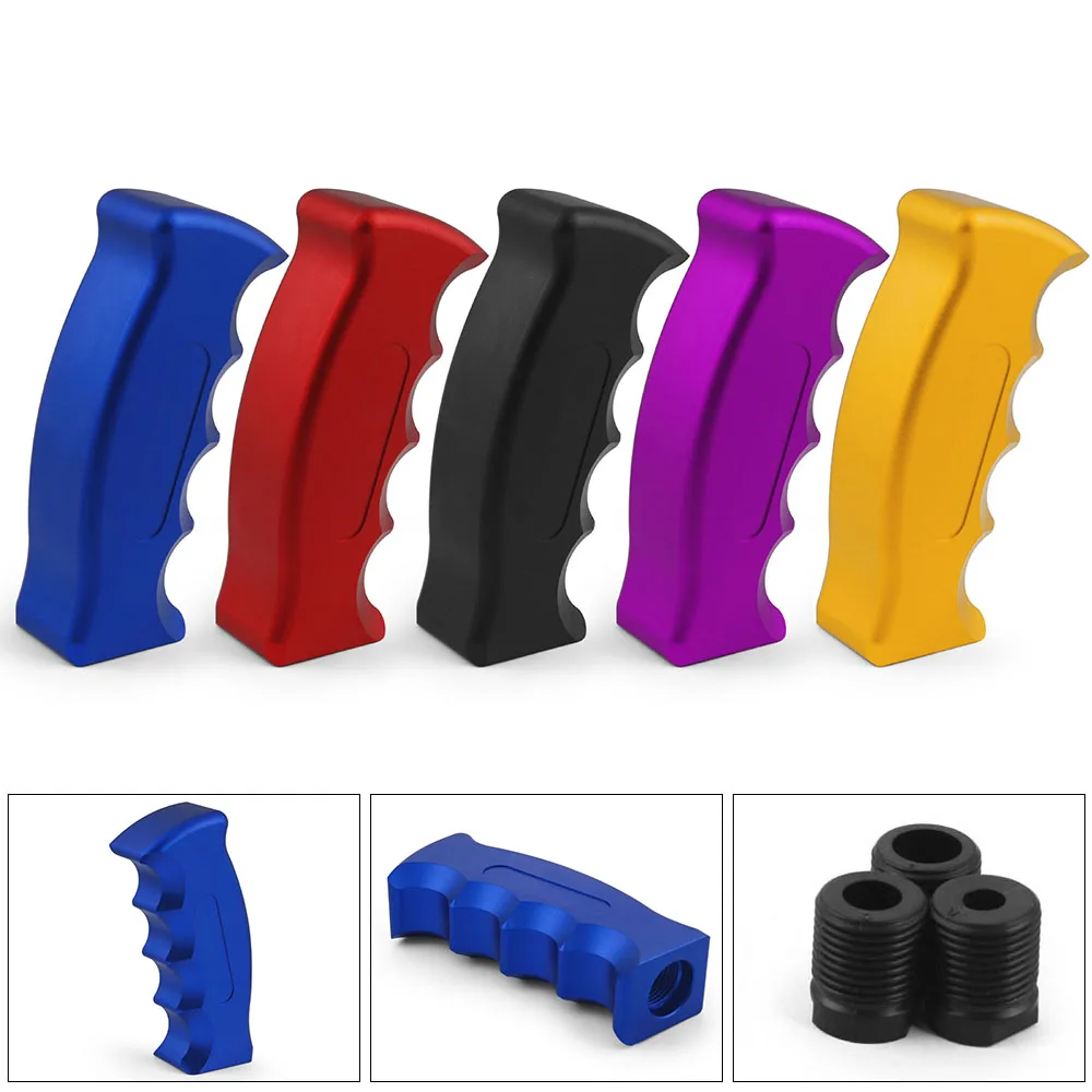 

Car Gear Shift Knob Shifter Kit Aluminum Bending handle Shift Head With 8,10,12MM Adapters For Manual Transmission