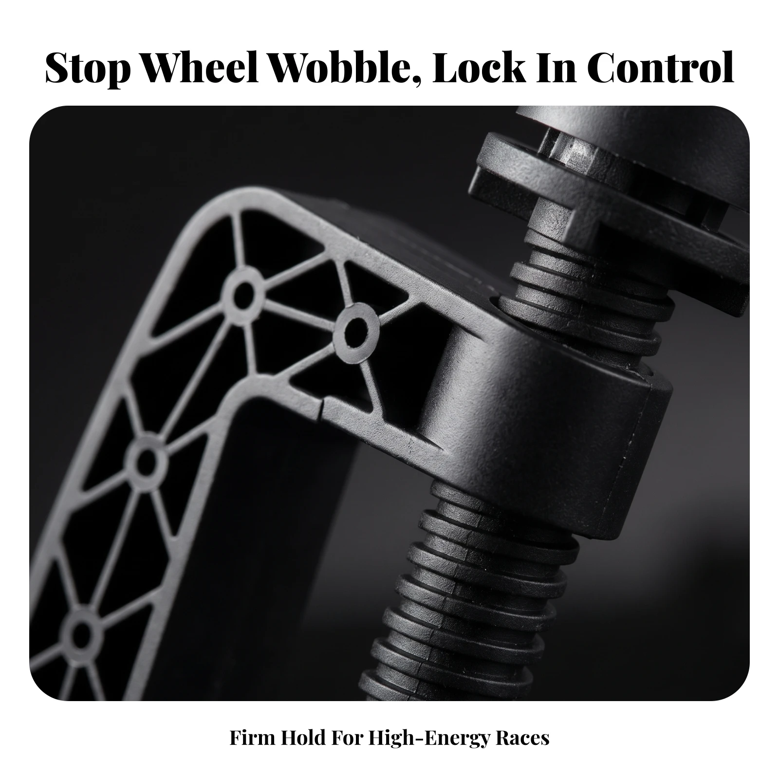 Steering Wheel Clamp with Adjustment Screw Adjustable Steering Wheel Clamp Hardware Non-Slip Compact for Sim Racers, Racing Rigs view 5
