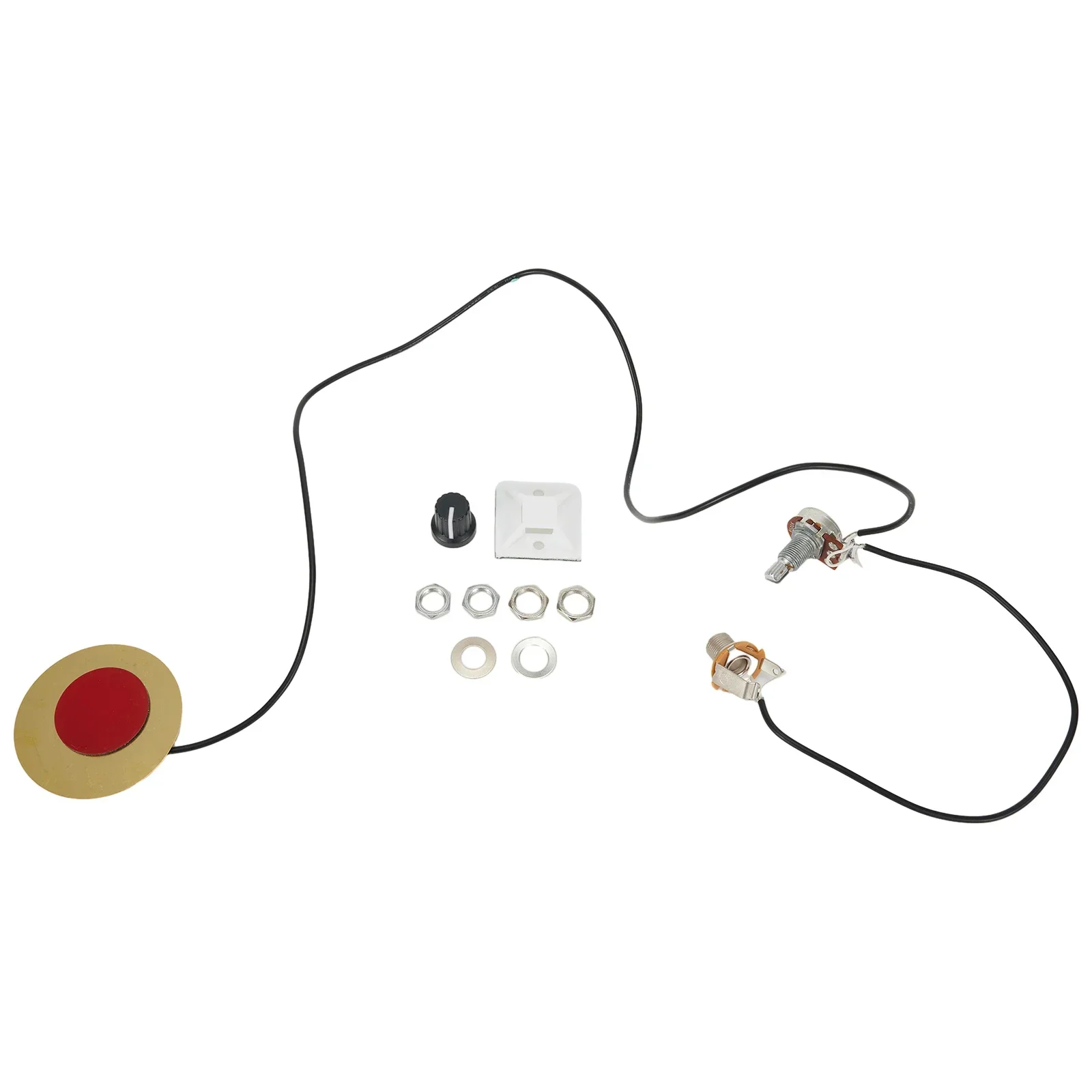 Enhance Your Instrument's Tone with Prewired Piezo Pickup Set Metal Body, Easy Installation, Suitable for Mandolin and Banjo