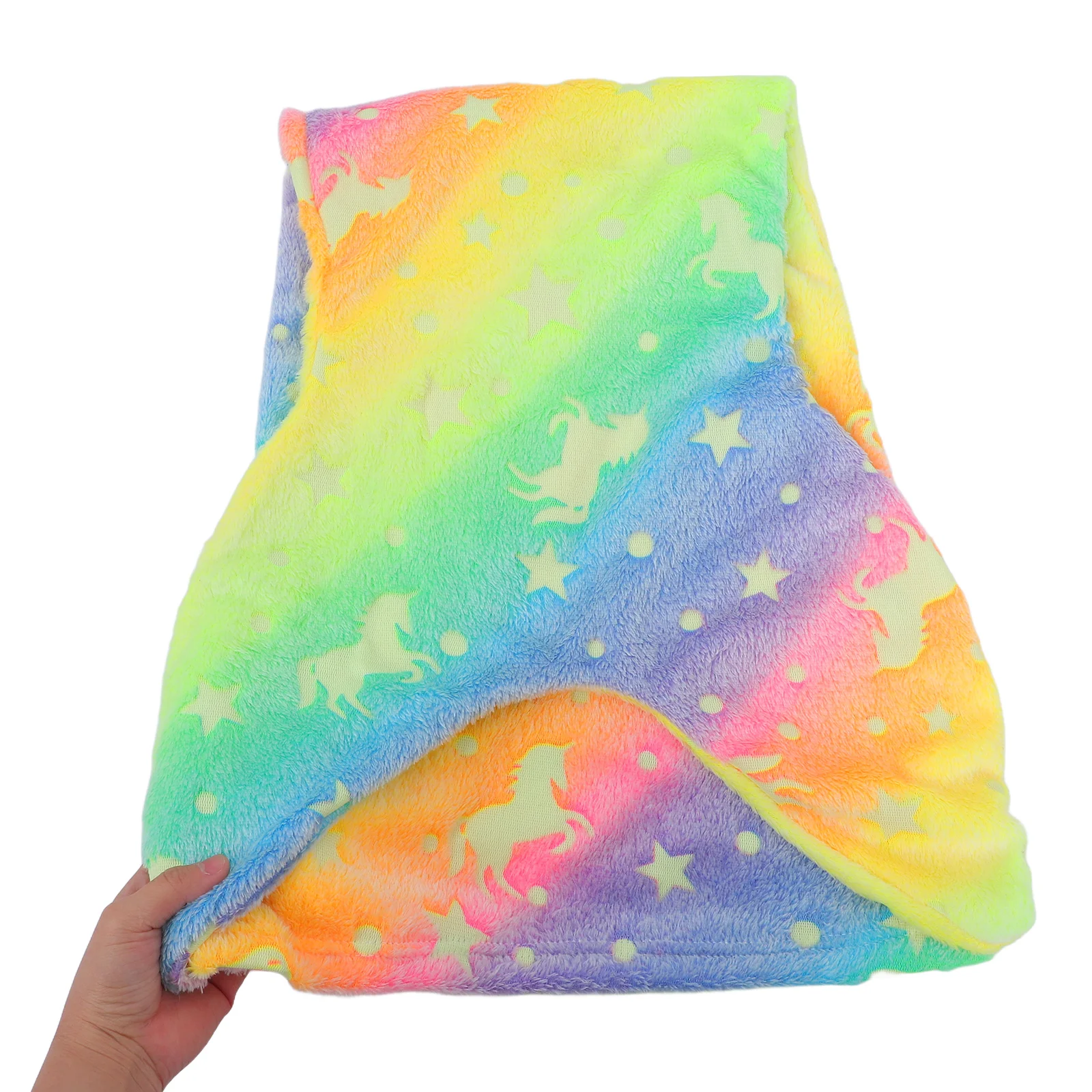 

Colorful Mermaid Sleeping Bag for Kids Flannel Wearable Blanket Toddler Soft Glow in the Dark Cozy Bedding Portable Comfortable