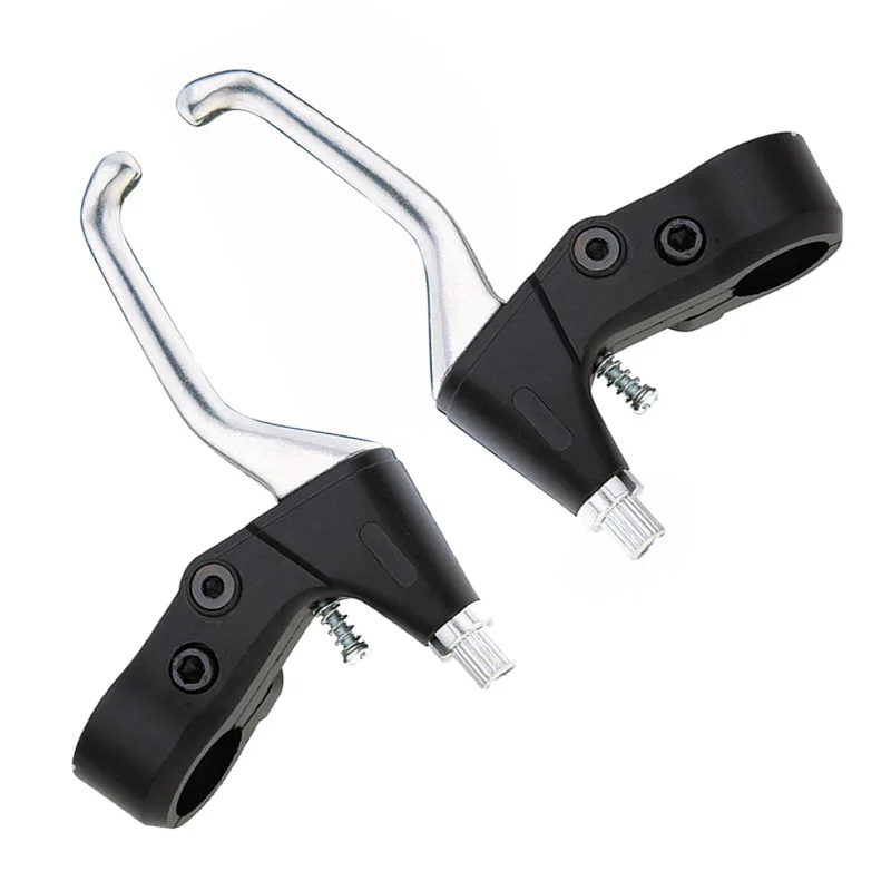 MTB Bicycle Brake Lever Handle Road Bike Brake Levers 2 Finger Cycling Mountain Bike Aluminium Alloy V-brake Disc Brake Handle